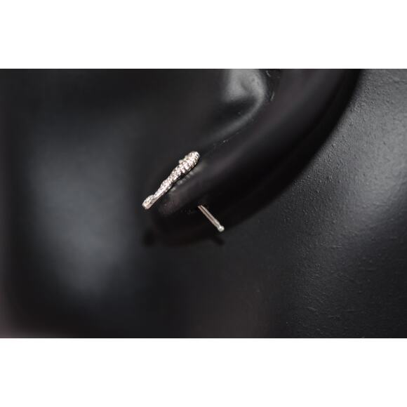 Catherine Weitzman Sterling Silver Seahorse Stud Earrings - Picture 3 of 3